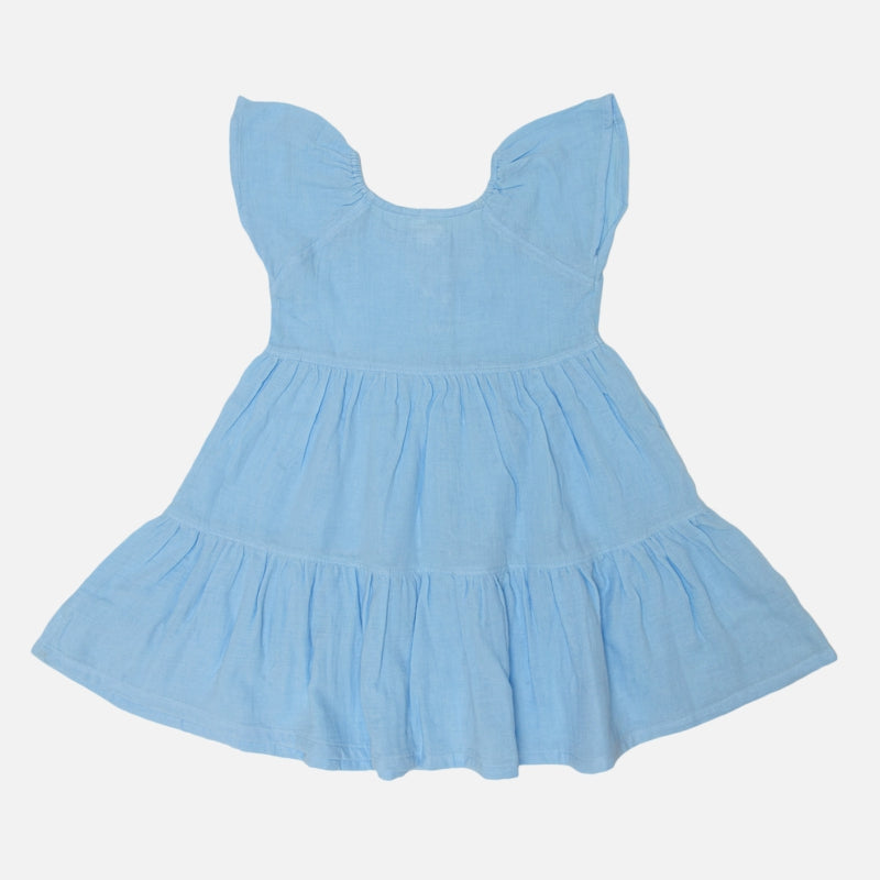 Girls Frock Round Neck Half Sleeves - Bodycare