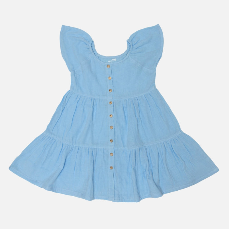 Girls Frock Round Neck Half Sleeves - Bodycare
