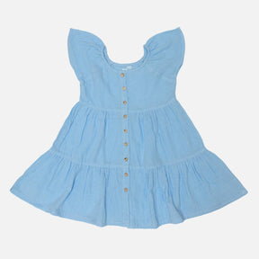 Girls Frock Round Neck Half Sleeves - Bodycare