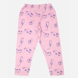 Girls Half Sleeve Night Suit with Round Neck, Pockets and Top-Bottom Set for Sleepwear and Lounge Comfort