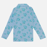 Girls Full Sleeve Night Suit with Round Neck, Pockets and Top-Bottom Set for Sleepwear and Regular Night Wear
