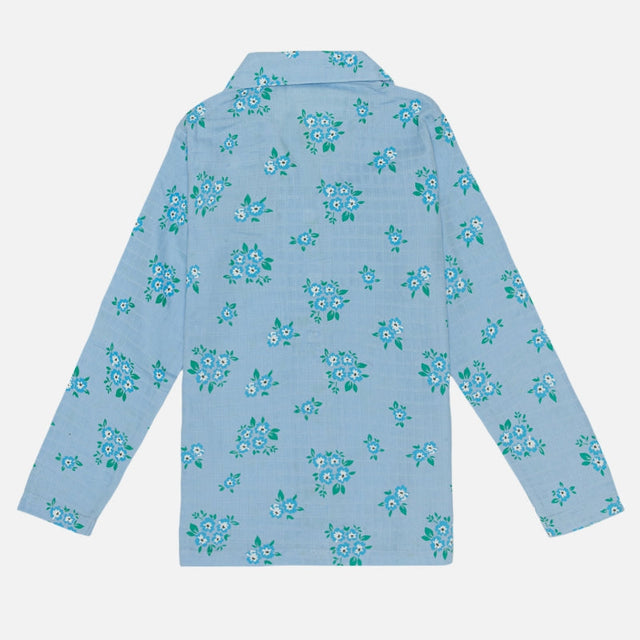 Girls Full Sleeve Night Suit with Round Neck, Pockets and Top-Bottom Set for Sleepwear and Regular Night Wear