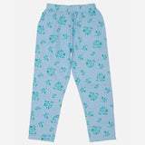 Girls Full Sleeve Night Suit with Round Neck, Pockets and Top-Bottom Set for Sleepwear and Regular Night Wear