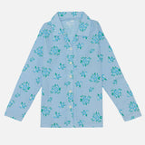 Girls Full Sleeve Night Suit with Round Neck, Pockets and Top-Bottom Set for Sleepwear and Regular Night Wear