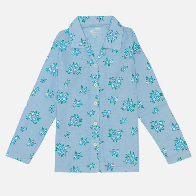Girls Full Sleeve Night Suit with Round Neck, Pockets and Top-Bottom Set for Sleepwear and Regular Night Wear