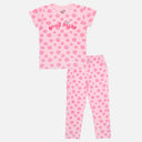 Girls Cotton Night Suit Set for Sleepwear, Lounge Comfort, Relaxed Nights and Everyday Home Wear - Pack of 1