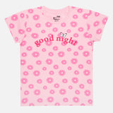 Girls Cotton Night Suit Set for Sleepwear, Lounge Comfort, Relaxed Nights and Everyday Home Wear - Pack of 1