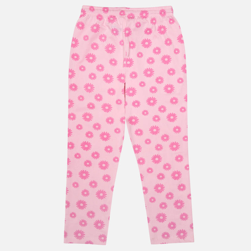 Girls Cotton Night Suit Set for Sleepwear, Lounge Comfort, Relaxed Nights and Everyday Home Wear - Pack of 1