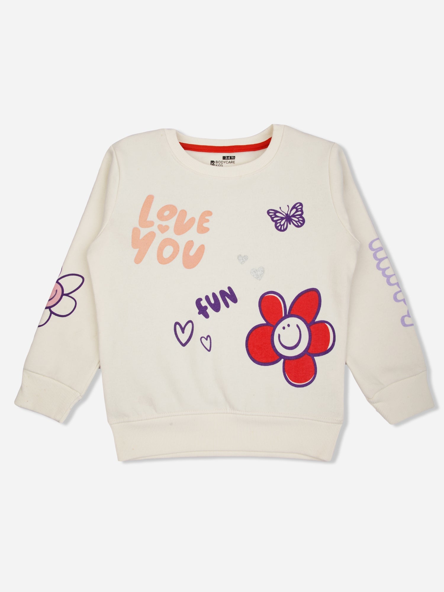 Bodycare Girls Sweat Shirt White