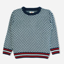 Boys Polyester Blend Round Neck Full Sleeves Sweater with Comfortable Winter Wear Styling and Regular Use