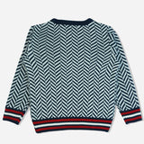 Boys Polyester Blend Round Neck Full Sleeves Sweater with Comfortable Winter Wear Styling and Regular Use