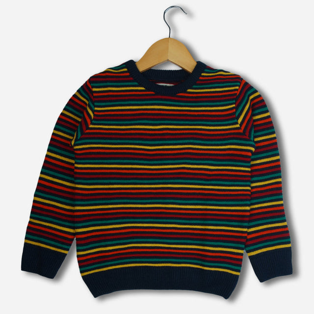 Boys Round Neck Full Sleeves Sweater with Comfortable Winter Wear Styling, Regular Comfort and Wardrobe Use