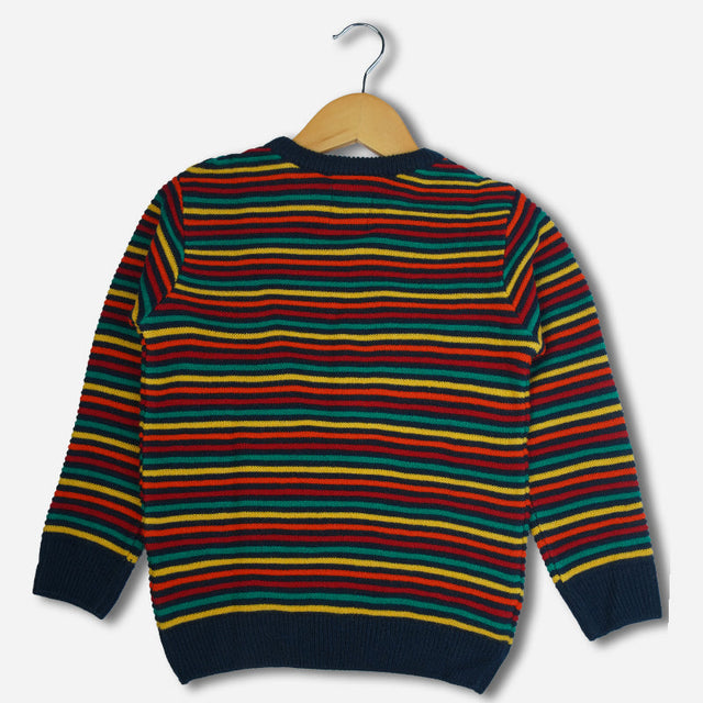 Boys Round Neck Full Sleeves Sweater with Comfortable Winter Wear Styling, Regular Comfort and Wardrobe Use