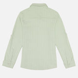 Boys Full Sleeve Cotton Shirt with Solid Regular Fit for Casual Wear, Outings and Smart Everyday Dressing