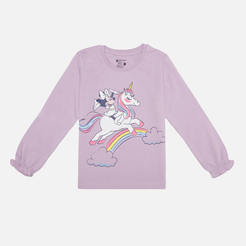 Girls Minnie & Friends 100% Cotton T-Shirt for Casual Wear, Lounge Comfort and Easy Movement and Easy Styling