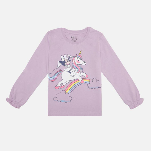 Girls Minnie & Friends 100% Cotton T-Shirt for Casual Wear, Lounge Comfort and Easy Movement and Easy Styling