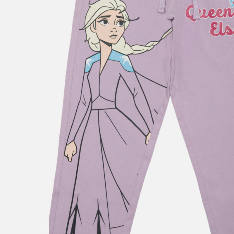 Girls 100% Cotton Character Print Track Pant for Casual Wear, Lounge Comfort and Easy Everyday Movement