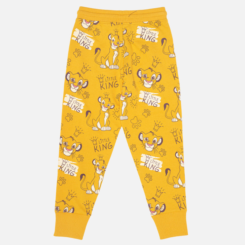 Boys Cotton Printed Track Pants Joggers with Soft Fit for Casual Wear, Pajama Comfort and Easy Movement - Pack of 1