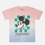 Boys Mickey & Friends 100% Cotton Half Sleeve T-Shirt with Round Neck and Classic Character Print for Casual Wear