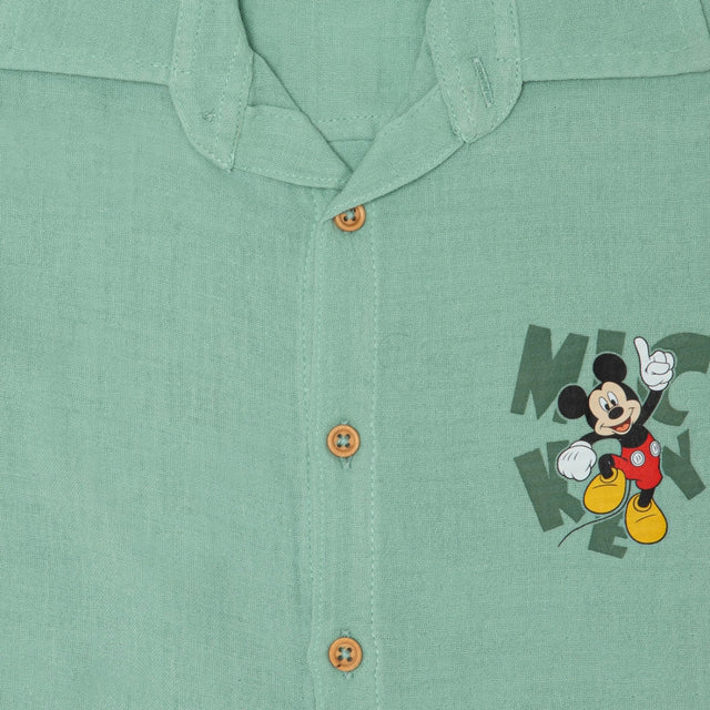 Boys Mickey & Friends Half Sleeve Night Suit with Soft Cotton Pajama Set and Fun Character Prints for Sleepwear