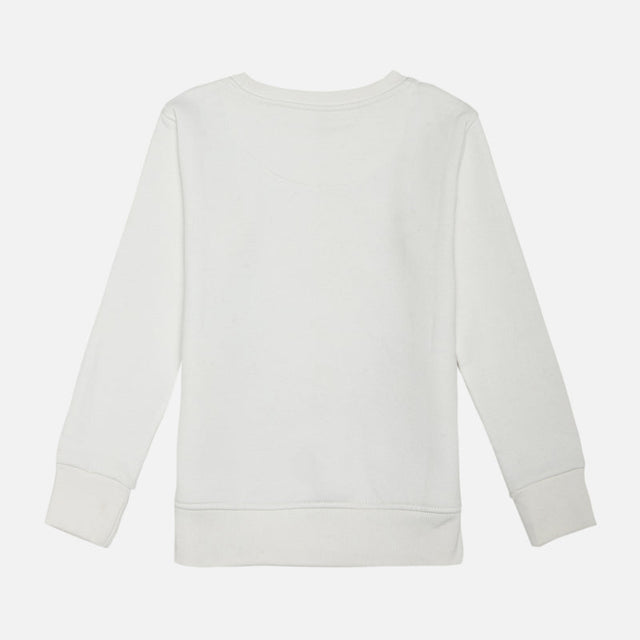 Girls 3 Thread Fleece Sweatshirt with Full Sleeves for Warm Casual Wear, Lounge Comfort and Everyday Use