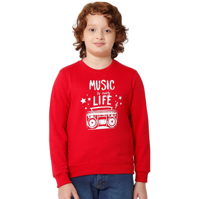 Boys Sweatshirt Round Neck Full Sleeves Pack of 1 - Bodycare