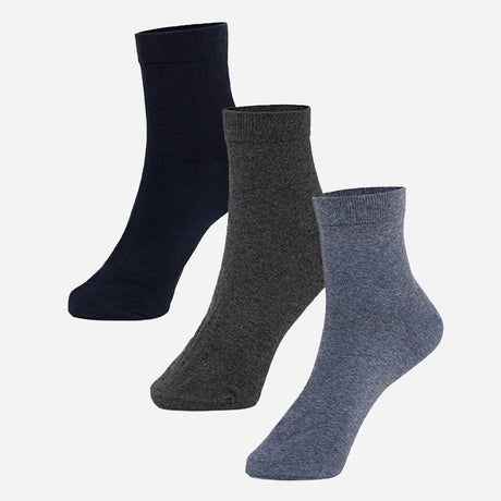 Men Ankle Length Cotton Blend Socks Pack of 3 - Bodycare