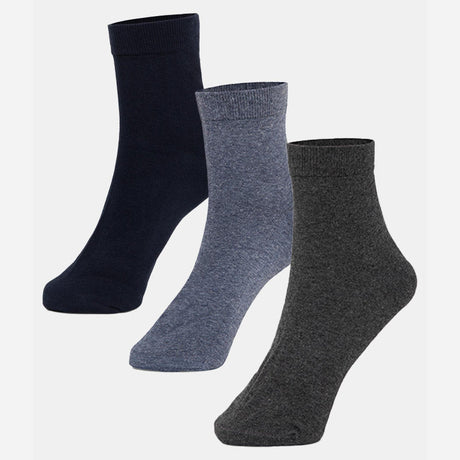 Men Ankle Length Cotton Blend Socks Pack of 3 - Bodycare