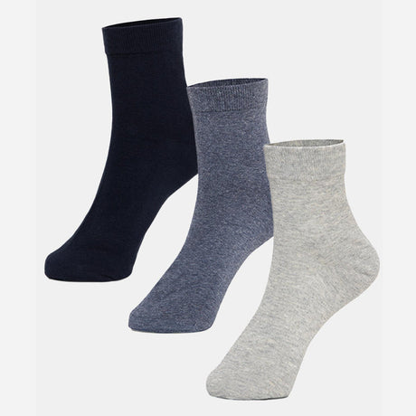 Men Ankle Length Cotton Blend Socks Pack of 3 - Bodycare