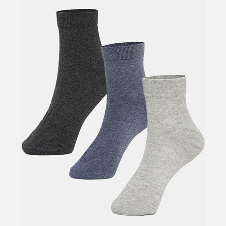 Men Ankle Length Cotton Blend Socks Pack of 3 - Bodycare