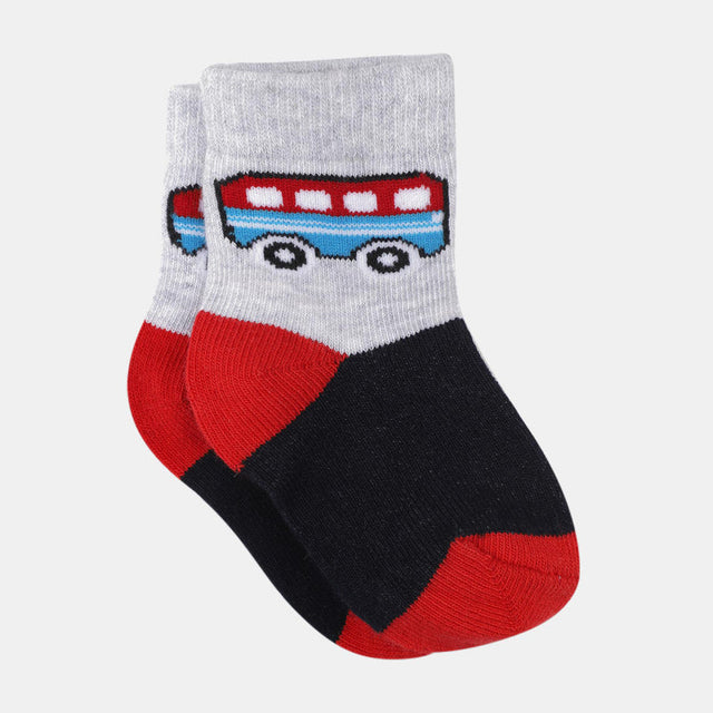 Boys School and Casual Socks for Everyday Comfort, Uniform Wear and Regular Wardrobe Essentials - Pack of 4