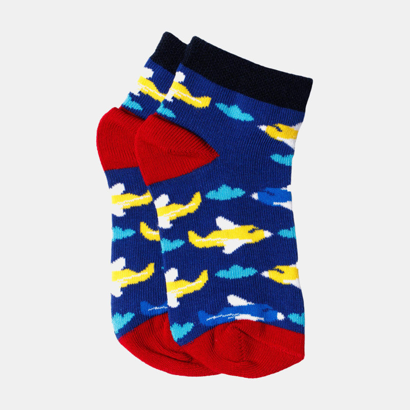 Bodycare Kids Ankle Length Socks Pack of 4 Cotton Soft Stretchable Comfortable Antibacterial Moisture Wicking Socks Sports Casual Use