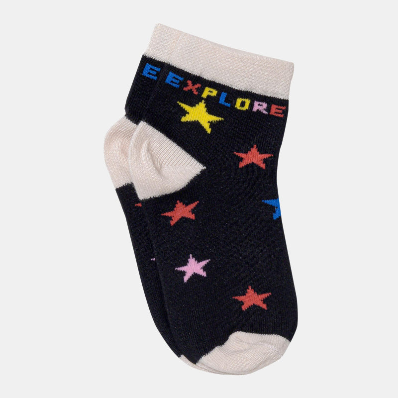 Bodycare Kids Ankle Length Socks Pack of 4 Cotton Soft Stretchable Comfortable Antibacterial Moisture Wicking Socks Sports Casual Use