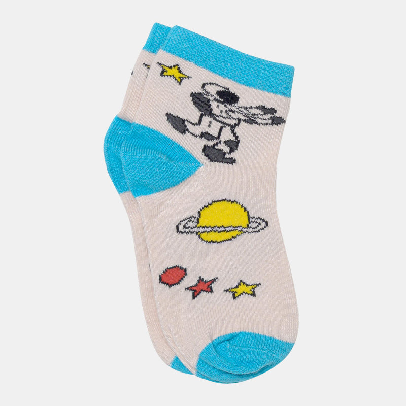 Bodycare Kids Ankle Length Socks Pack of 4 Cotton Soft Stretchable Comfortable Antibacterial Moisture Wicking Socks Sports Casual Use