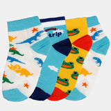 Bodycare Kids Ankle Length Socks Pack of 4 Cotton Soft Stretchable Comfortable Antibacterial Moisture Wicking Socks Sports Casual Use