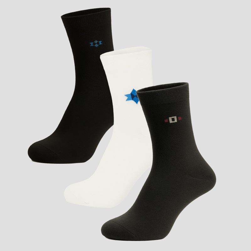 Men Cotton Blend Socks Crew Length Pack of 3 - Bodycare