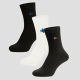 Men Cotton Blend Socks Crew Length Pack of 3 - Bodycare