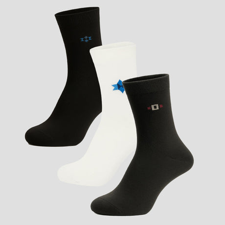 Men Cotton Blend Socks Crew Length Pack of 3 - Bodycare