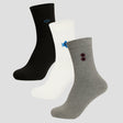 Men Cotton Blend Socks Crew Length Pack of 3 - Bodycare