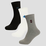 Men Cotton Blend Socks Crew Length Pack of 3 - Bodycare