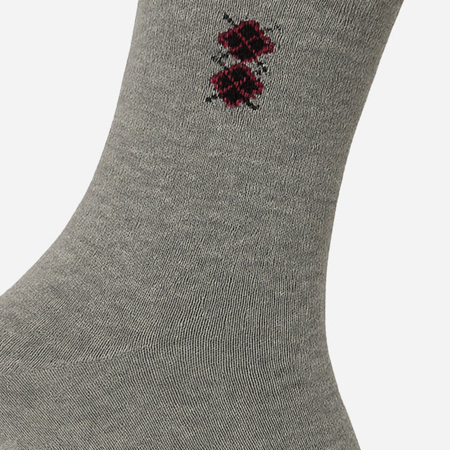 Men Cotton Blend Socks Crew Length Pack of 3 - Bodycare