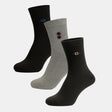 Men Cotton Blend Socks Crew Length Pack of 3 - Bodycare