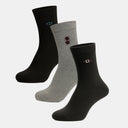 Men Cotton Blend Socks Crew Length Pack of 3 - Bodycare