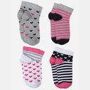 Bodycare Girls Socks Pack Of 4 - Multicolor