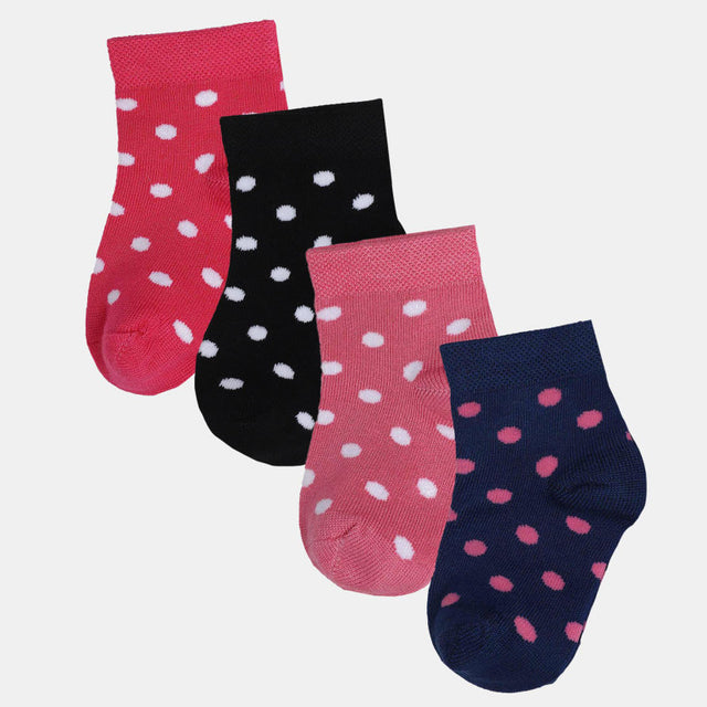 Girls Socks Antibacterial Pack of 4 - Bodycare