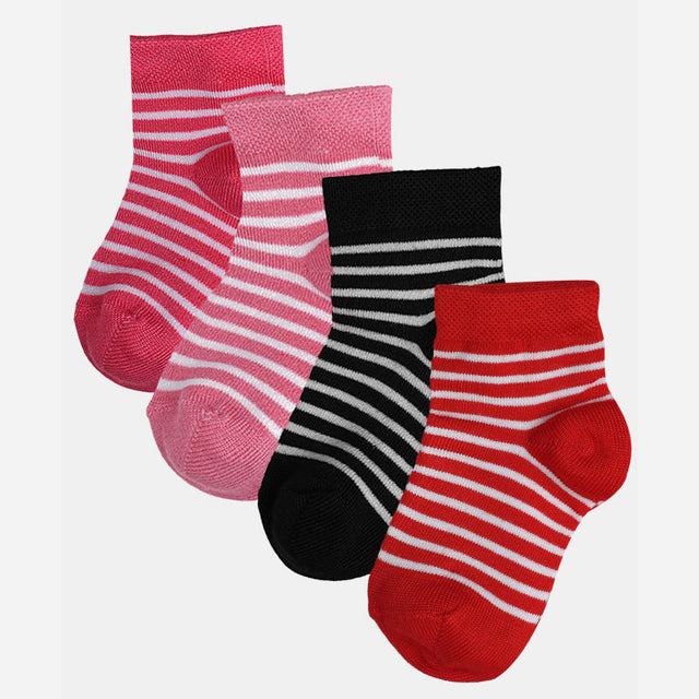 Girls Socks Antibacterial Pack of 4 - Bodycare
