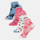 Bodycare Girls Ankle Length Socks Blue