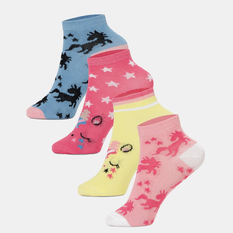 Bodycare Girls Ankle Length Socks Pink