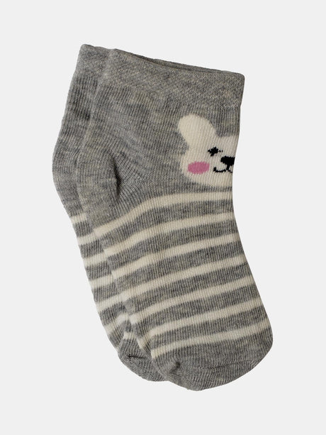 Bodycare Kids Ankle Length Socks Pack of 4 Cotton Soft Stretchable Comfortable Antibacterial Moisture Wicking Sports Casual Use