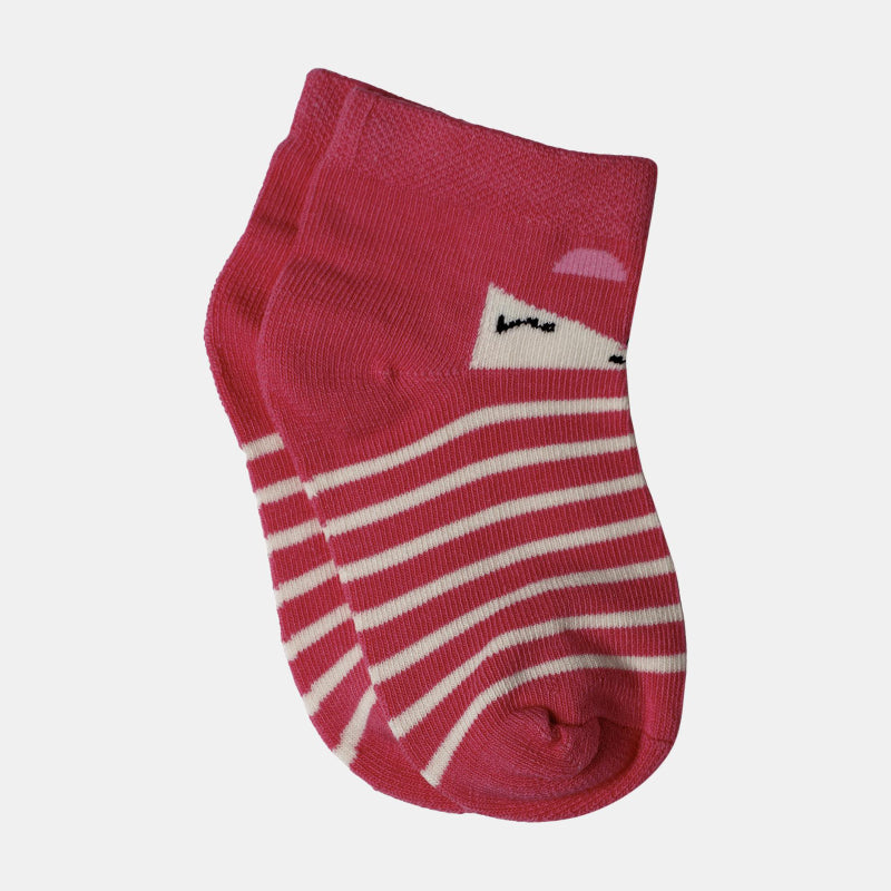 Bodycare Kids Ankle Length Socks Pack of 4 Cotton Soft Stretchable Comfortable Antibacterial Moisture Wicking Sports Casual Use